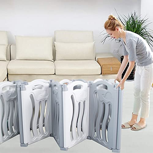 Gupamiga Laufstall Baby Faltbar, Laufgitter Baby mit Zeichenbrett, Baby Playpen, Sicherheitsspielhof Aktivitätszentrum für Kinder（Meeresthema）
