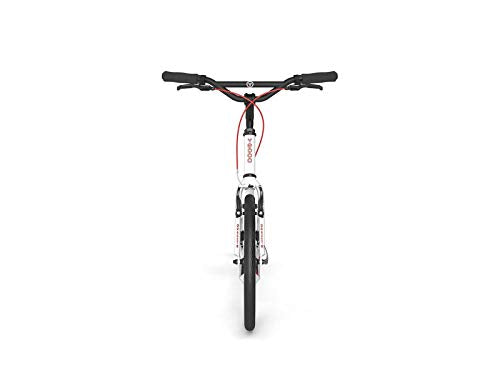 Yedoo Dragstr Tretroller   bis 150 kg, Kickscooter mit Luftreifen 20/20   Roller Scooter für Erwachsene aus Aluminiumlegierung mit verstellbaren Lenker, Dogscooter, Gewicht 7,4 kg