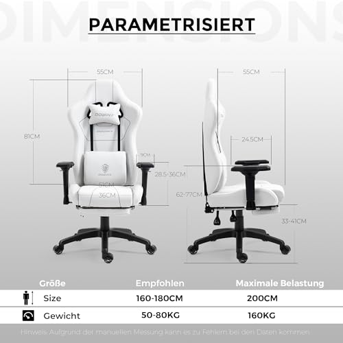 Dowinx Taschenfederkissen Ergonomischer Massagefunktion Fußstützen