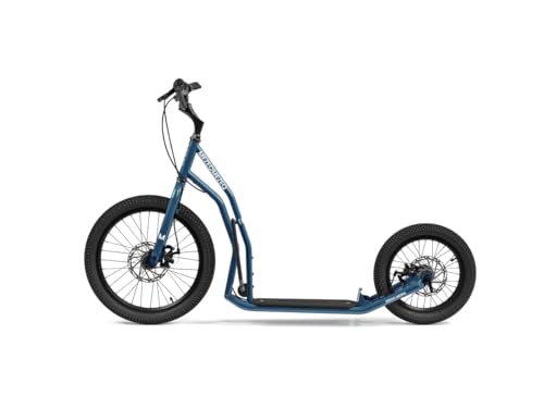 YEDOO Mezeq Tretroller   bis 150 kg, mit Luftreifen 20/16   Scooter für Erwachsene, Offroad Tretroller mit abnehmbarem Ständer und Fußablage und verstellbarem Lenker, Dogscooter mit Scheibenbremse. : Sport &amp; Freizeit