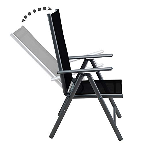 Casaria Klappst%C3%BChle Gartentisch Sitzgarnitur Gartenm%C3%B6bel
