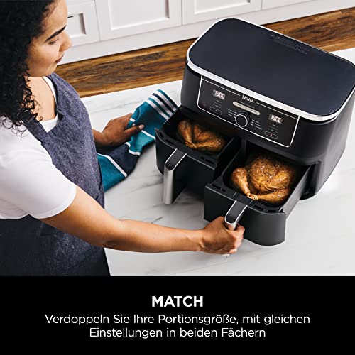 Ninja Heißluftfritteuse AF400EU Fassungsvermögen Funktionen
