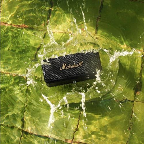 Marshall Emberton II Bluetooth Tragbarer Lautsprecher, Kabelloser, Wasserabweisend   Schwarz und Messing
