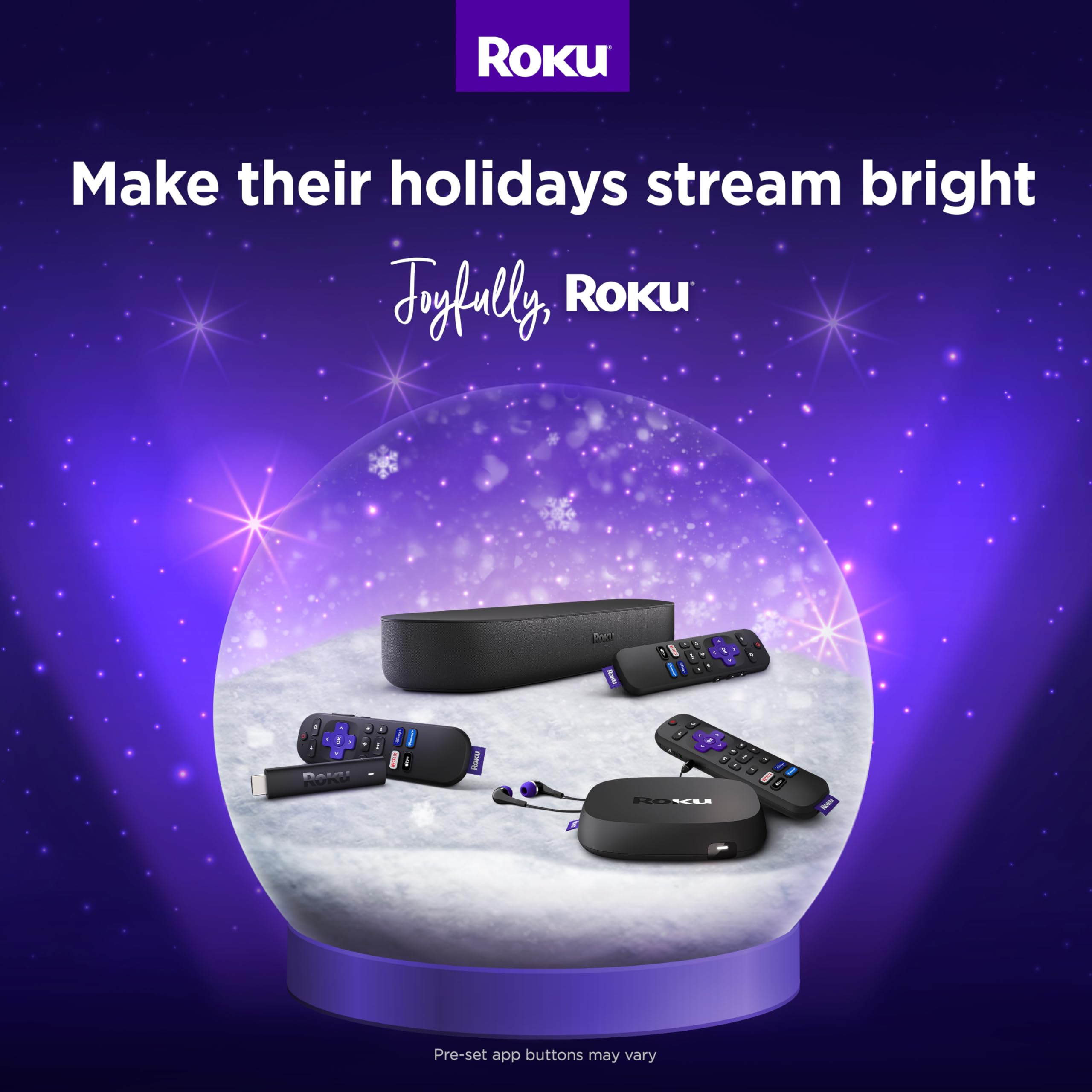 Roku Streambar | 4K HDR Streaming Device &amp; Premium Roku Soundbar All In One, Roku Voice Remote,u00a0Free &amp; Live TV