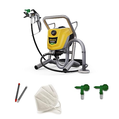 WAGNER Airless Farbsprühsystem Control Pro 250 M für Wandfarben, Latexfarben, Lacke &amp; Lasuren, 15 m² 2 min, Druckregulierung, 110 bar, Schlauch 9 m : Baumarkt