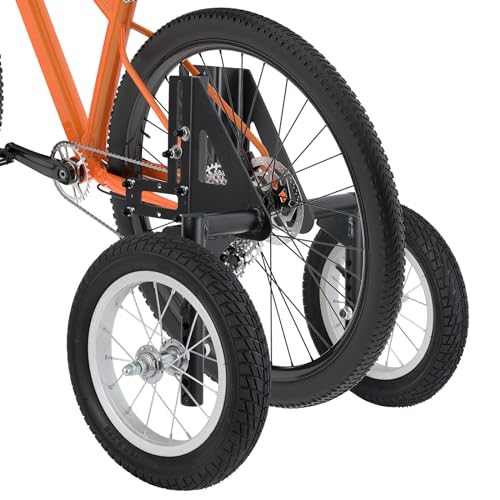 Moshay Stützräder aus Aluminiumlegierung, verstellbar, für Erwachsene, Stabilisatoren, passend für 61 bis 73,7 cm (24–29 Zoll)