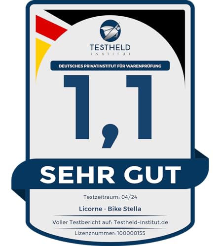 Licorne Bike Stella Premium City Bike in 20,24,26, 28 Zoll Fahrrad für Mädchen, Jungen, Herren und Damen 21 Gang Schaltung (6 Gang bei 20 Zoll) Hollandfahrrad Citybike