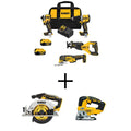 20V MAX Lithium-Ion Cordless Brushless 4 Tool Combo Kit, 20V Brushless 6-1/2 in. Circ Saw, and 20V XR Brushless Jigsaw DCK4050M2W56534